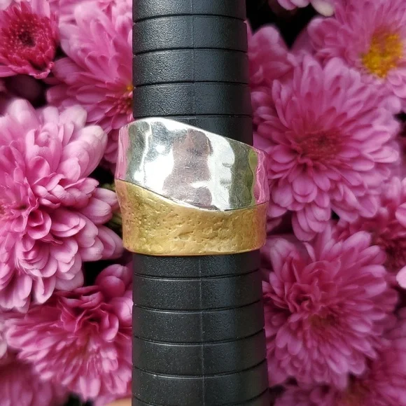 Silpada Vintage .925 Sterling Silver & Brass Ring - Picture 2 of 6